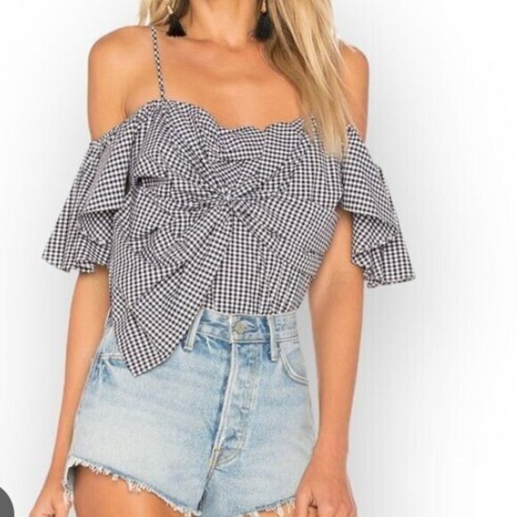Misa Los Angeles Cold Shoulder Top - Picture 1 of 4